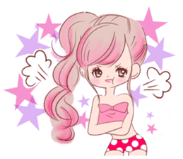 LOVE LOVE LOVE KAWAII PinkGirl sticker #7531456