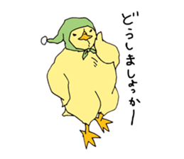 rabbit and Birds live at ther own pace sticker #7532100