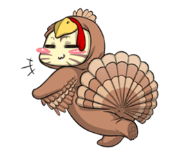 CatRabbit: Thanksgiving sticker #7532131