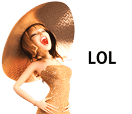 The Beautiful Woman with the Gold Hat sticker #7532191