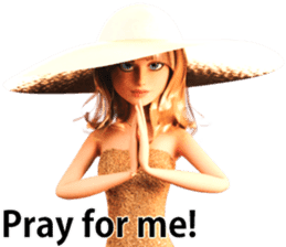 The Beautiful Woman with the Gold Hat sticker #7532201