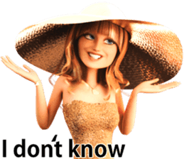 The Beautiful Woman with the Gold Hat sticker #7532205