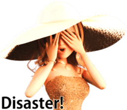 The Beautiful Woman with the Gold Hat sticker #7532206