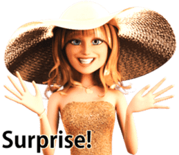 The Beautiful Woman with the Gold Hat sticker #7532207