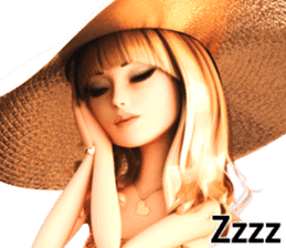 The Beautiful Woman with the Gold Hat sticker #7532214