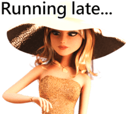 The Beautiful Woman with the Gold Hat sticker #7532218