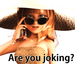 The Beautiful Woman with the Gold Hat sticker #7532222