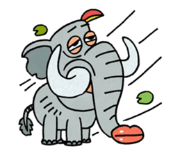 Elephant nose magic nose! sticker #7532990