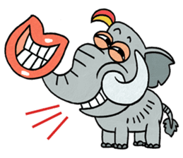 Elephant nose magic nose! sticker #7532998