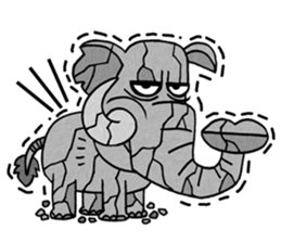 Elephant nose magic nose! sticker #7533001