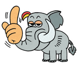 Elephant nose magic nose! sticker #7533002