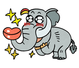 Elephant nose magic nose! sticker #7533004