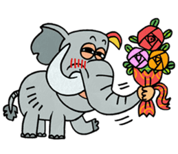 Elephant nose magic nose! sticker #7533007