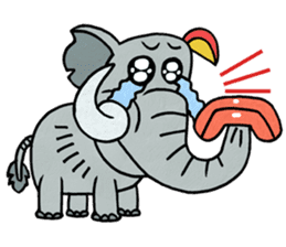 Elephant nose magic nose! sticker #7533014
