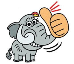 Elephant nose magic nose! sticker #7533015