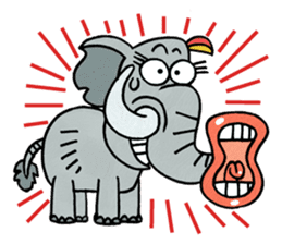 Elephant nose magic nose! sticker #7533019