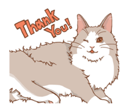 norwegian forest cat sticker #7533240