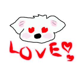 Healing Maltese George sticker #7533429