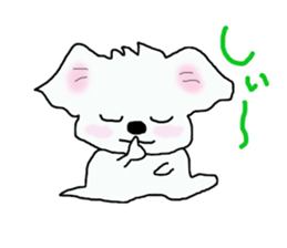 Healing Maltese George sticker #7533439