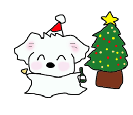 Healing Maltese George sticker #7533443