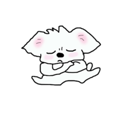 Healing Maltese George sticker #7533446