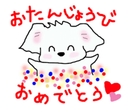 Healing Maltese George sticker #7533448