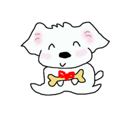 Healing Maltese George sticker #7533456