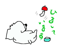 Healing Maltese George sticker #7533457