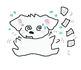 Healing Maltese George sticker #7533458