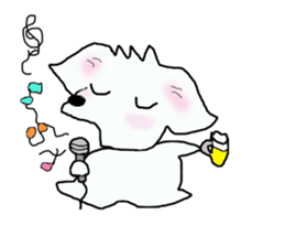 Healing Maltese George sticker #7533461