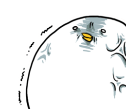 Mochimochi white bird sticker #7534389