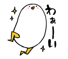 Mochimochi white bird sticker #7534392