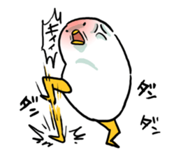 Mochimochi white bird sticker #7534404