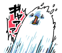 Mochimochi white bird sticker #7534408