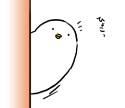 Mochimochi white bird sticker #7534414