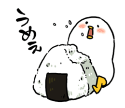 Mochimochi white bird sticker #7534424