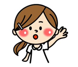 Day in the life of cute Nurse. sticker #7534772