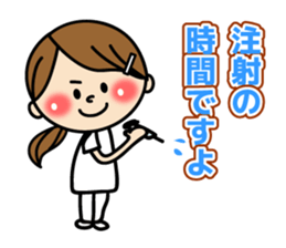 Day in the life of cute Nurse. sticker #7534776