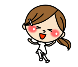 Day in the life of cute Nurse. sticker #7534782