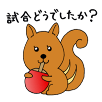 table tennis "DORANEKO & friends" 3 sticker #7535154