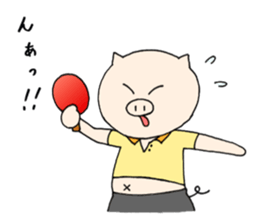 table tennis "DORANEKO & friends" 3 sticker #7535182