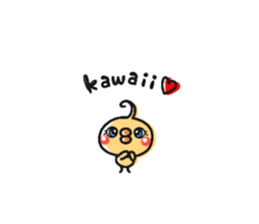 Sticker of a small chick3 sticker #7536091