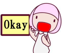 a cute little girl Sticker sticker #7536894