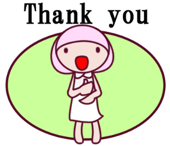 a cute little girl Sticker sticker #7536895