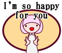 a cute little girl Sticker sticker #7536896