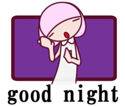 a cute little girl Sticker sticker #7536897