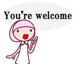 a cute little girl Sticker sticker #7536898