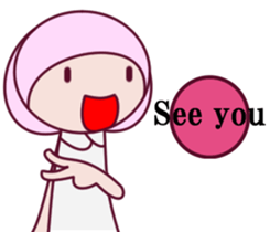 a cute little girl Sticker sticker #7536899