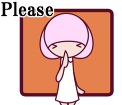 a cute little girl Sticker sticker #7536900
