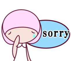 a cute little girl Sticker sticker #7536909